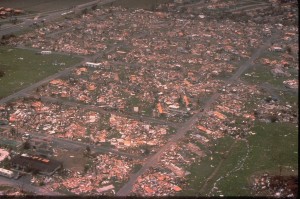 Damage from Hurricane Andrew